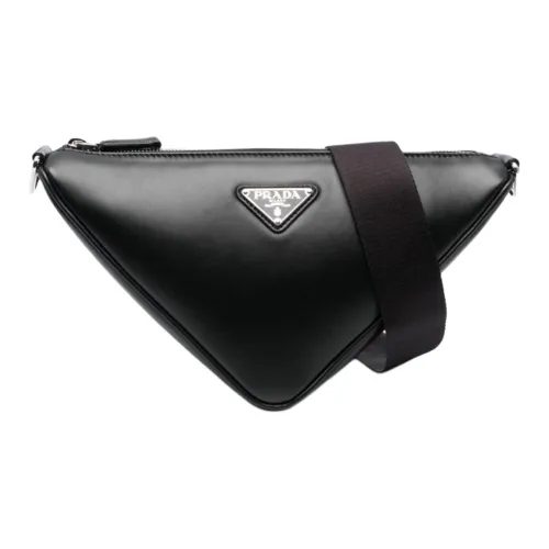 PRADA cardigan Calfskin the Bag, Crossbody Bag Men's Black