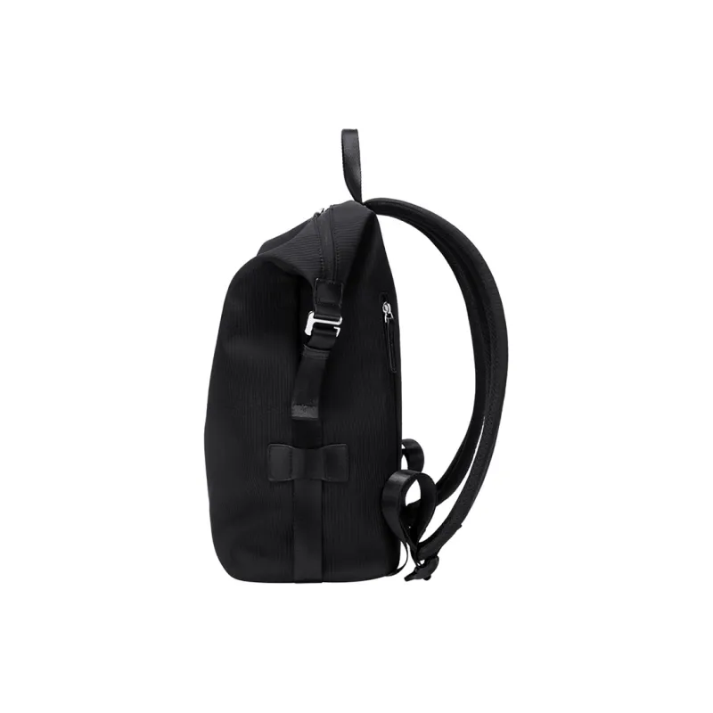 POLO Fabric Backpack Large Size Women's Black/White-1
