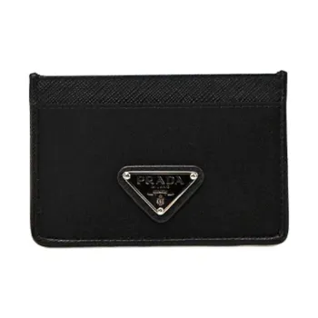 PRADA Nylon Card Holder Women's Black