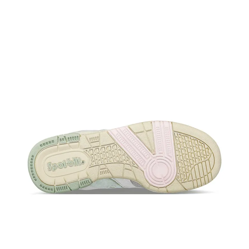 Saucony Anti Slip Wear Resistant Low Top Skateboard Shoes Women's Beige Green-4