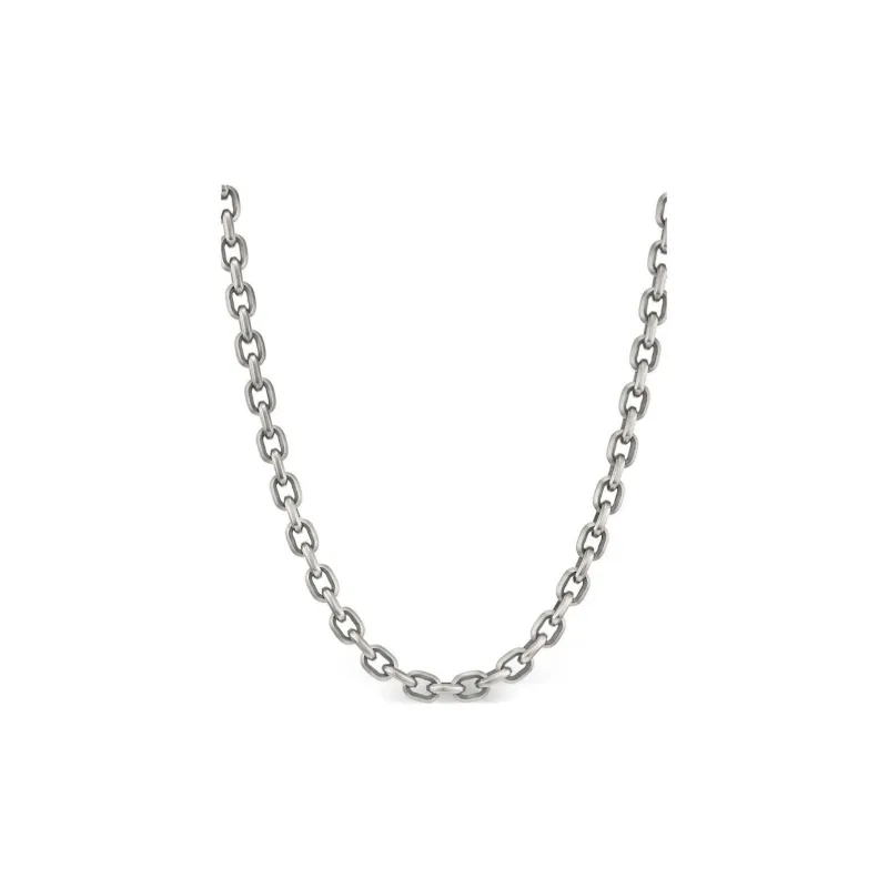 David Yurman Sterling Silver Deco Chain Necklace 6.5mm-1