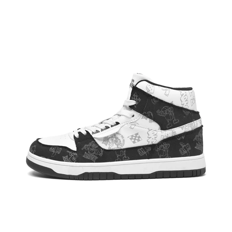 TCELLARS Coverage Abrasion Resistant Height Increasing Mid Top Skateboard Shoes Unisex-1