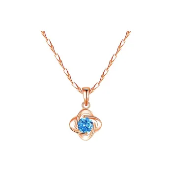 Danfu 925 Sterling Silver Necklaces Women's
