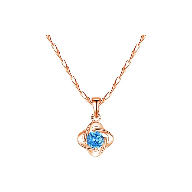 Danfu 925 Sterling Silver Necklaces Women's-0