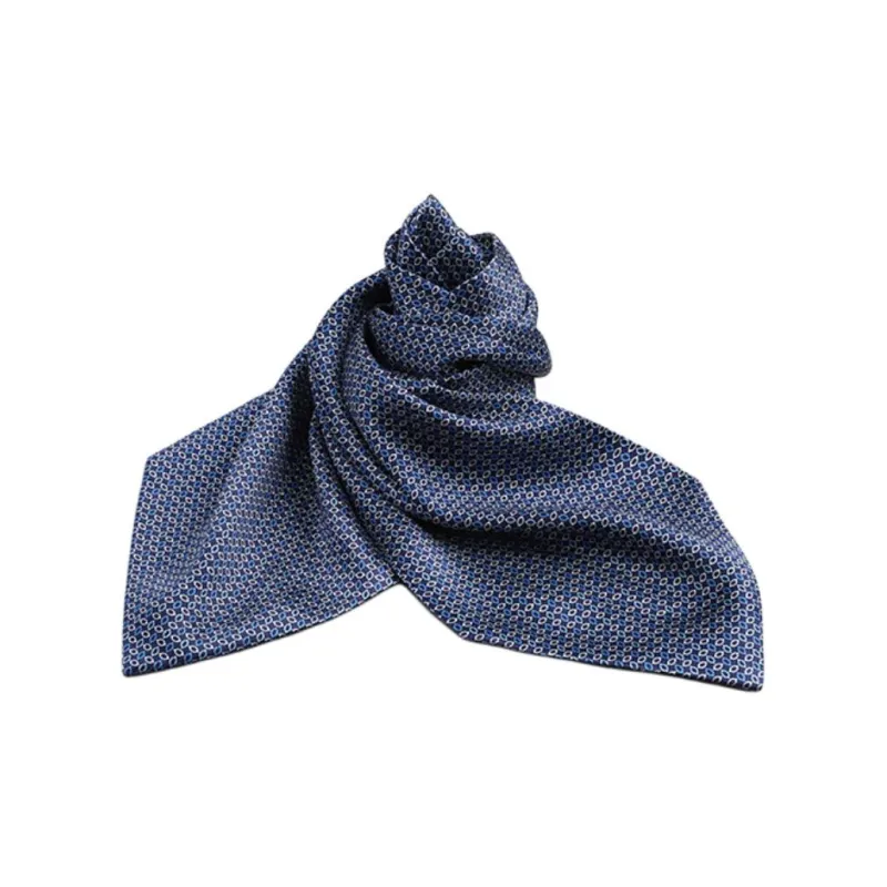 GOLDLION Mulberry Silk Ties Men's Blue-0