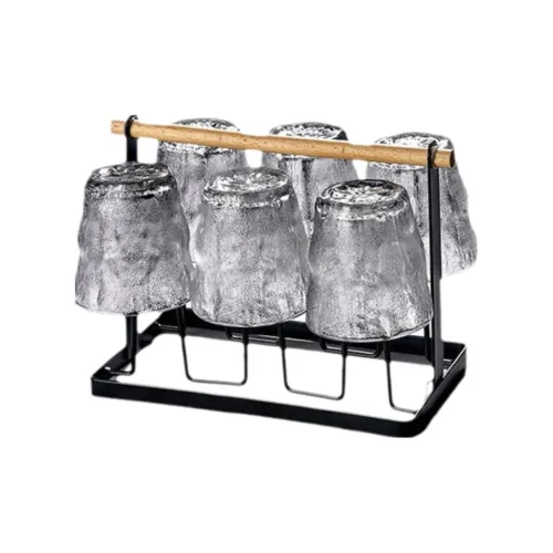 Edelita Drinking Glass For Guests With Stone Pattern Crystal Glass