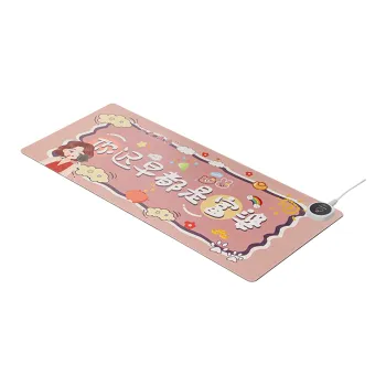 MUYKUY PU Extra Large Computer Desktop Winter Warming Desk Pad Dormitory Students Hand Warmer Pad Heating Mouse Pad
