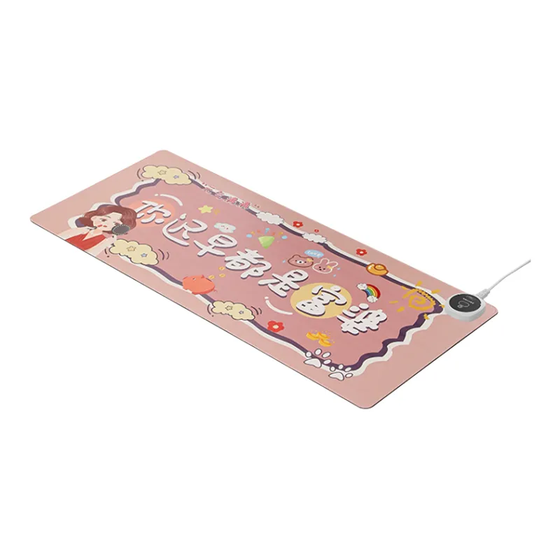 MUYKUY PU Extra Large Computer Desktop Winter Warming Desk Pad Dormitory Students Hand Warmer Pad Heating Mouse Pad-8