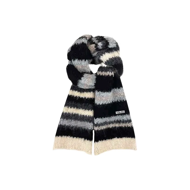 Yalu Polyester Knit Scarves Unisex Gift Box Set-0