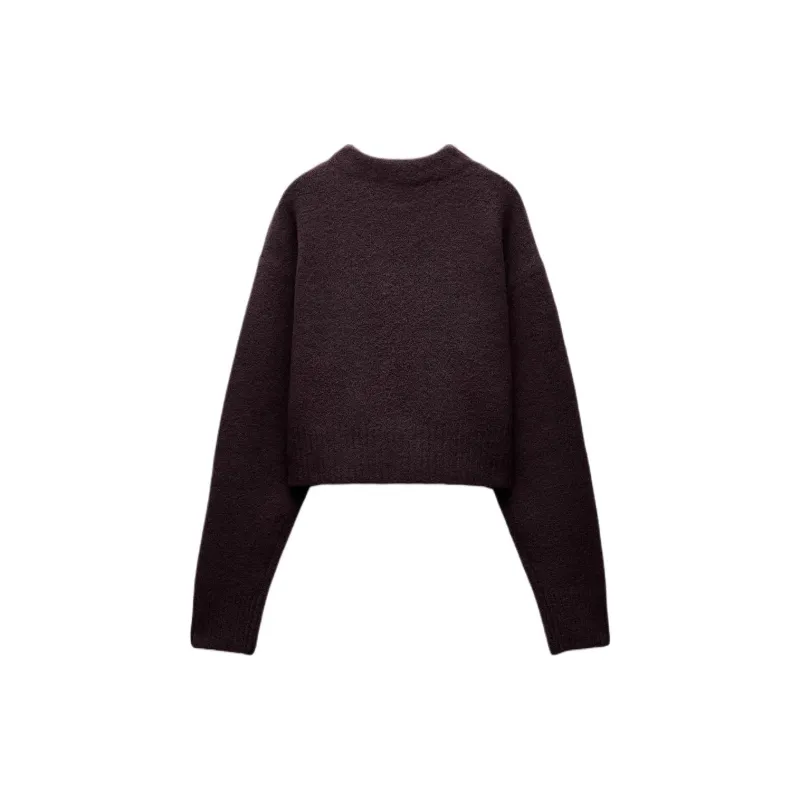 ZARA Sweater Women's Dark Purple-1