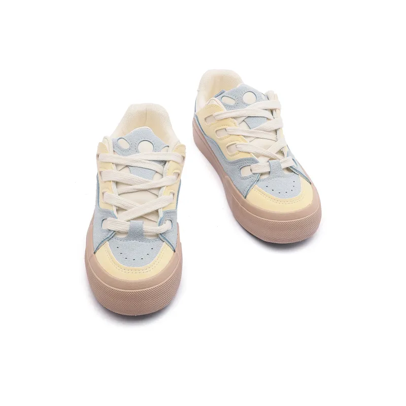 Mengsai Puffy Shoes Low-Top Skateboard Shoes Women's-11
