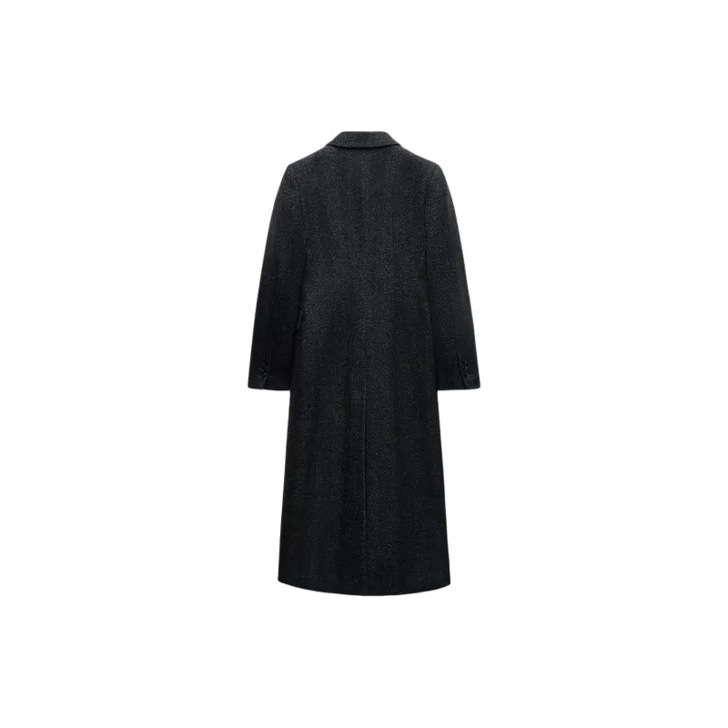 ZARA ZW Series Coats Women's Marine Blue-1