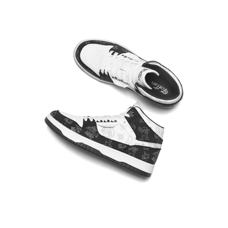 TCELLARS Coverage Abrasion Resistant Height Increasing Mid Top Skateboard Shoes Unisex-5