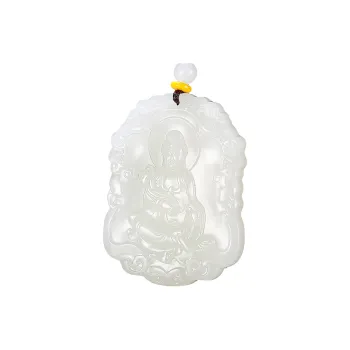 Treasure Necklaces White Jade Men's