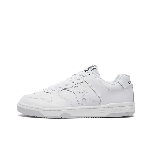 Saucony Anti-Slip Wear-Resistant Low-Top Skateboard Shoes Unisex White