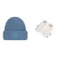 Blue Hat+Ecru Glove
