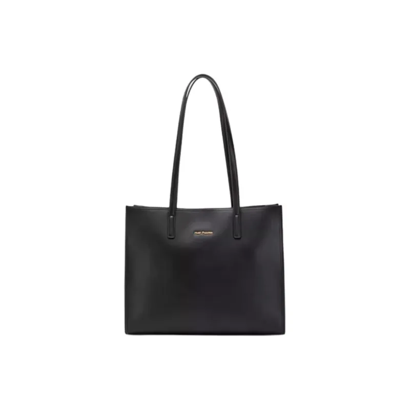 Hush Puppies Cow Leather Tote Bag Shopping Bag Shoulder Bag Large Size Women's Brown/Apricot/Black-12