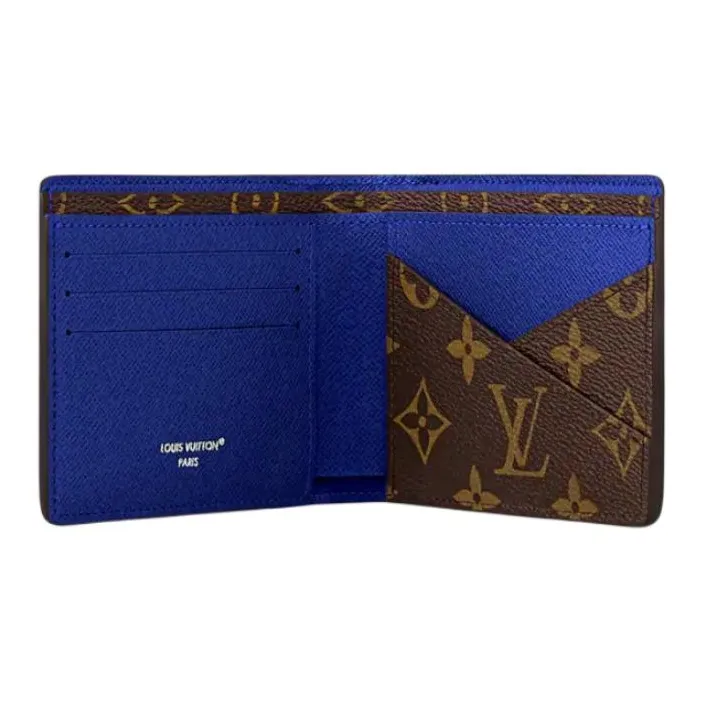 LOUIS VUITTON Multiple Coated Canvas Wallet Men's Indigo-2