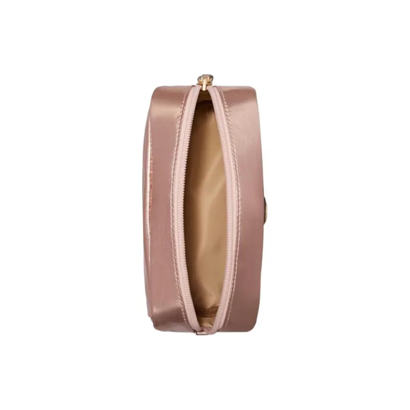 TORY BURCH VIRGINIA Metal Nylon Makeup Bag Women's Pink Gold-2