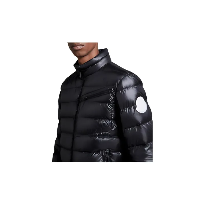 Moncler Logo Patch Zip Up Padded Jacket-3