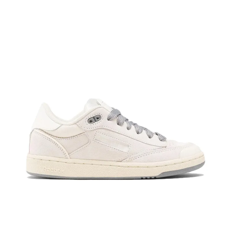 Reebok Club C Anti-Slip Wear-Resistant Low-Top Skateboard Shoes Women's White Gray-1
