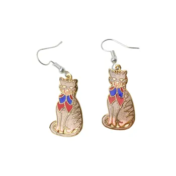 HONGQIAO Enamel Earrings Women's