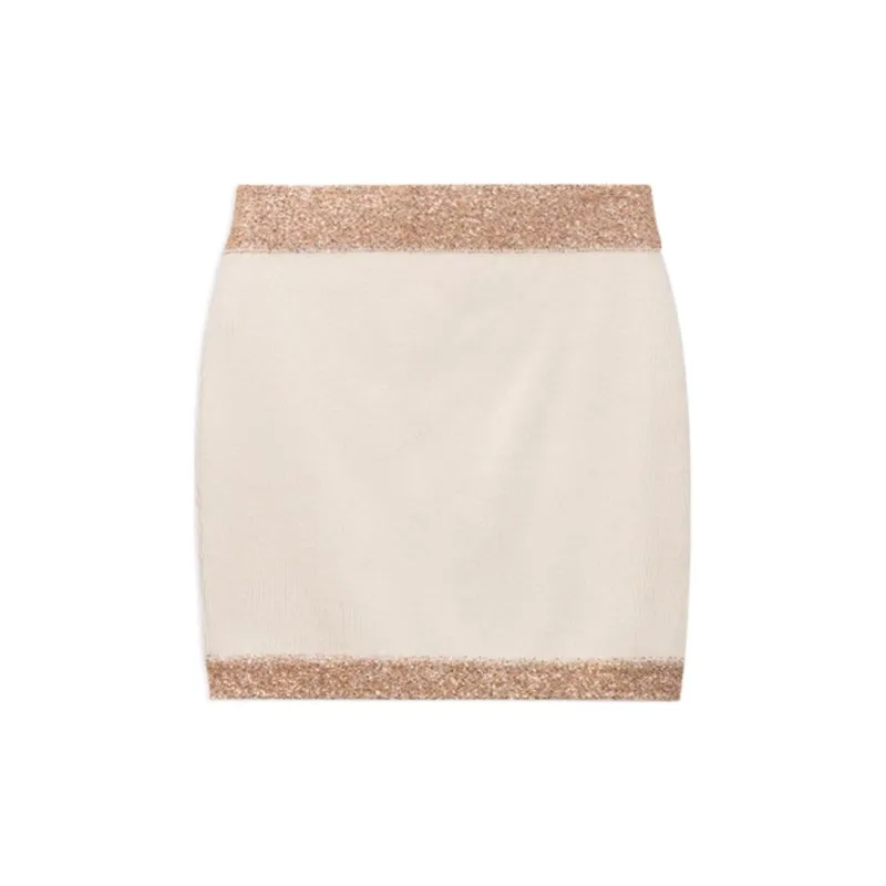 Ed Hardy FW24 Casual Short Skirts Women's Almond-1