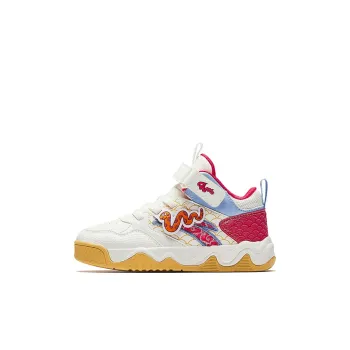 Antakids Anti Slip Wear Resistant Low Top Kids' Skateboarding Shoes White Red Children Aged 3 7 Years Old