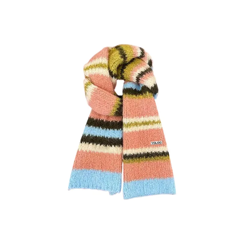 Yalu Polyester Knit Scarves Unisex Gift Box Set-8
