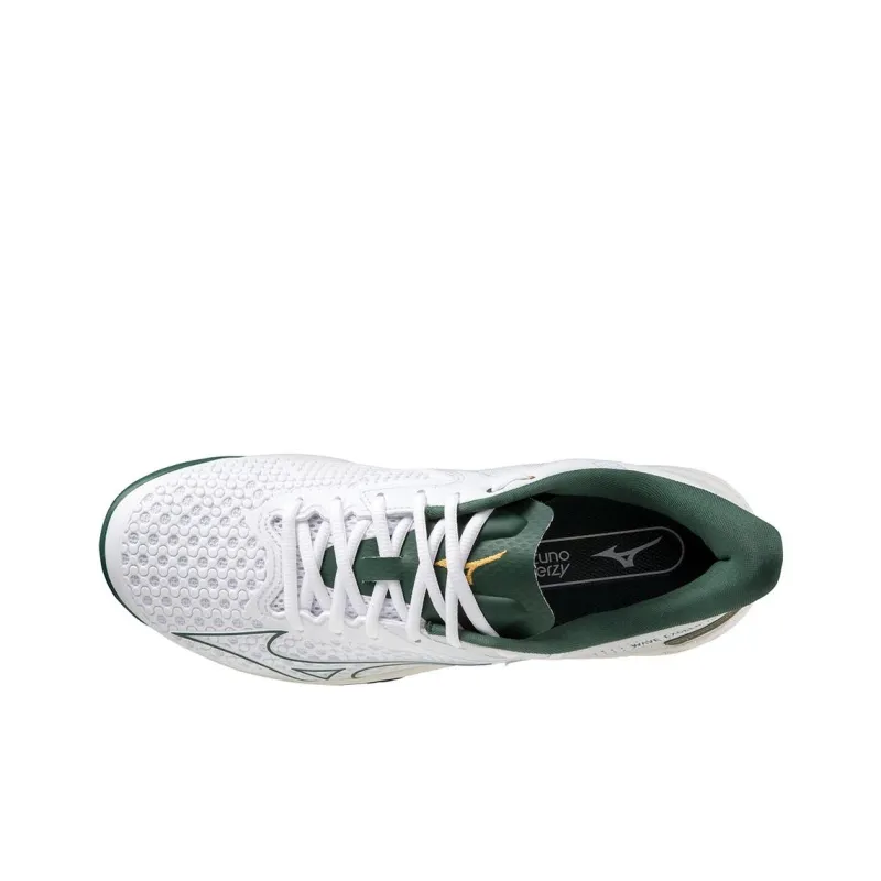 Mizuno Wave Exceed Tour 5 Anti-Slip Wear-Resistant Low-Top Tennis Shoes Unisex White Green-2