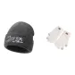 Gray Cap+Ecru Gloves