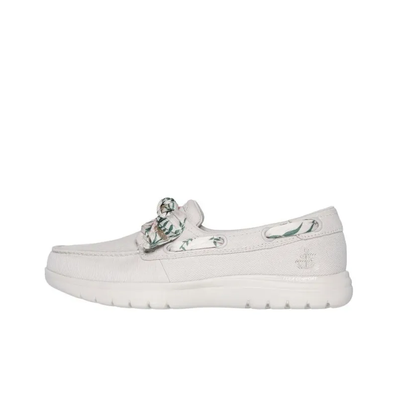 Skechers ON THE GO Anti-Slip Wear-Resistant Low-Top Casual Shoes Women's Ecru-0