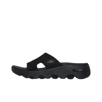 Skechers Go Walk Massage Fit Slip-Resistant Slide Slippers Women's Black