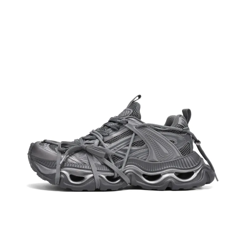 SK.TRIP Cushioning Abrasion Resistant Lightweight Height Increasing Mat Low Top Chunky Sneakers Men's Box-20