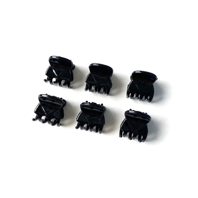 MIDNIGHT MOMENT Plastic Hair Clips Women's Black-6