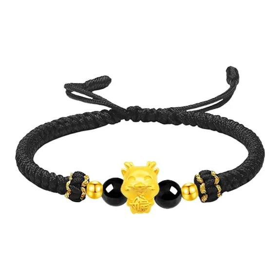 Lao Feng Xiang Gold Bracelet Unisex-4