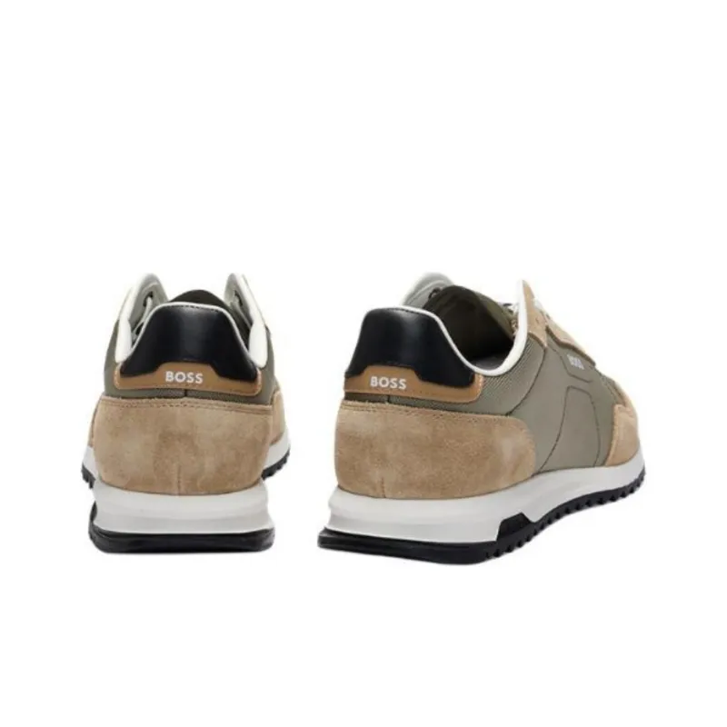 HUGO BOSS Low Top Casual Shoes Men's Umber Green-2