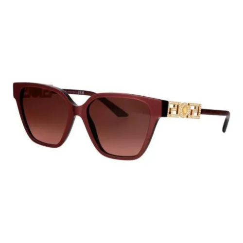 VERSACE Acetate Square Sunglasses Women's Red