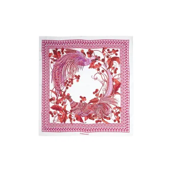 Ferragamo Birds Of Paradise Print Square Scarf