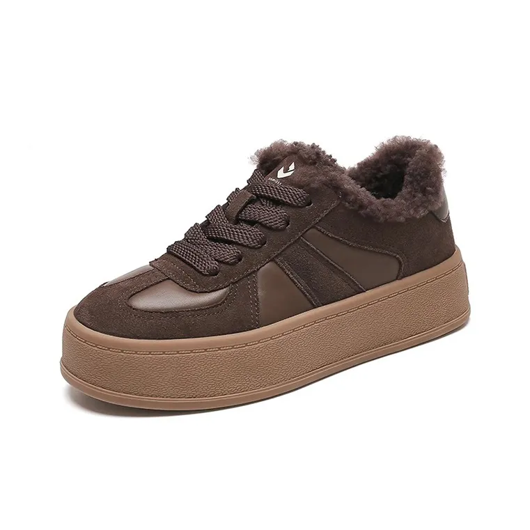 WOOS BOBO Height Increasing Warmth Low-Top Skateboard Shoes Women's-6
