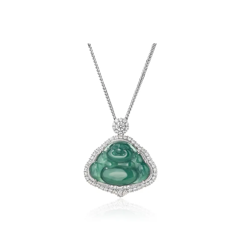 Encounter Gift High Ice Jade Jadeite Necklaces Women's-0