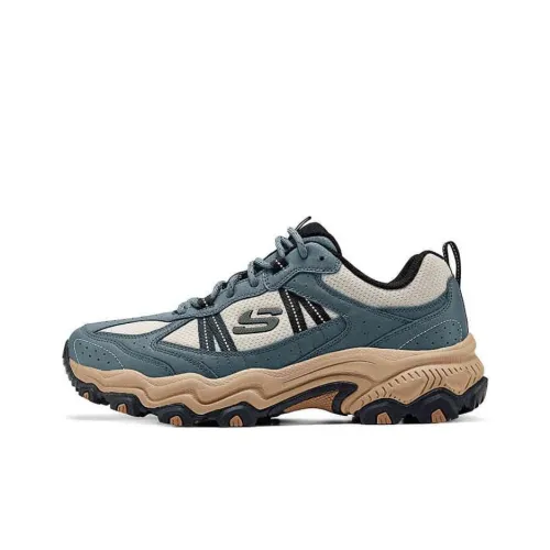 Skechers Stamina At Anti-Slip Wear-Resistant Low-Top Chunky Sneakers Men's Gray