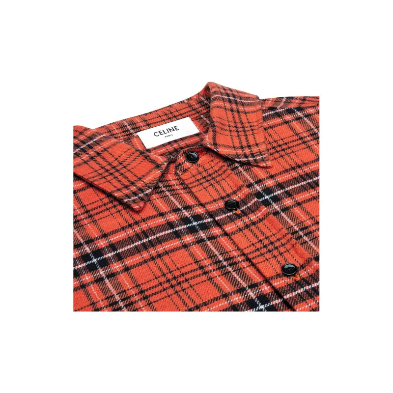 CELINE Shirts Men Orange-4