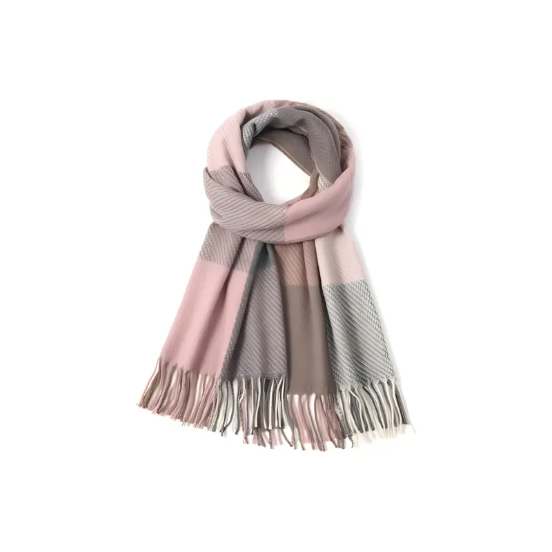 EEEENO Polyester Knit Scarves Unisex-2