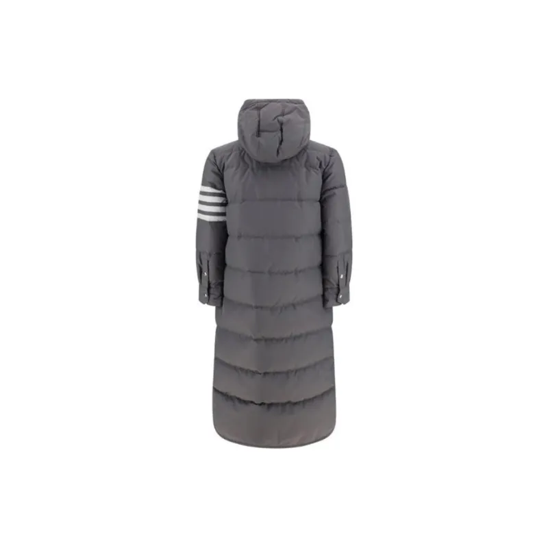 THOM BROWNE 4 Bar Striped Padded Long Coat-1