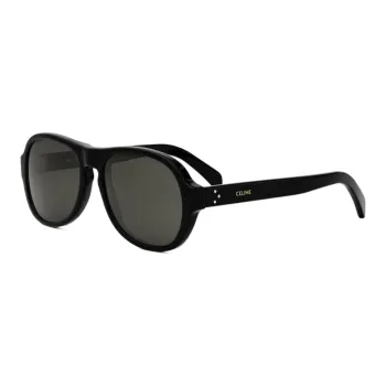 CELINE Acetate Oval Sunglasses Men's Black