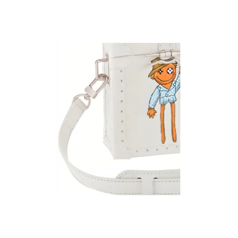 LOUIS VUITTON Trunk Leather Soft Box Small Square Bag, Crossbody Bag, Shoulder Bag Men's White-2