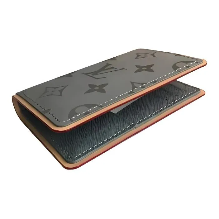 LOUIS VUITTON Canvas Wallet Men's Gray-3