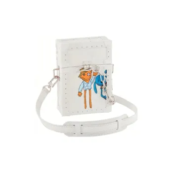 LOUIS VUITTON Trunk Leather Soft Box Small Square Bag Shoulder Bag Crossbody Bag Men's White