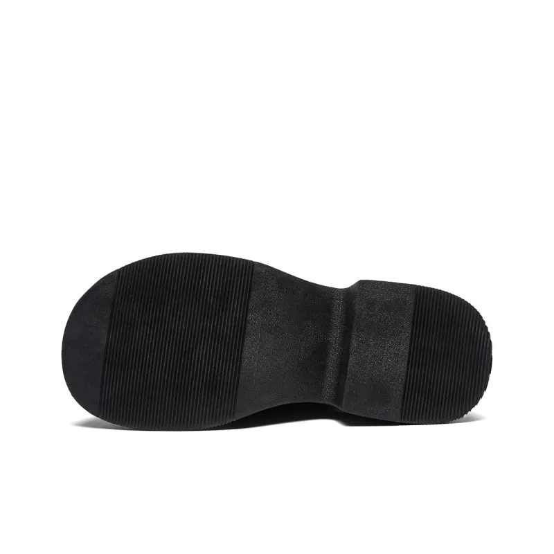 TOM TAILOR Obsidian Shadow Platform Oxford Shoes Casual Shoes Men's Black-3
